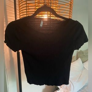 Brandy Melville Black Crop Top